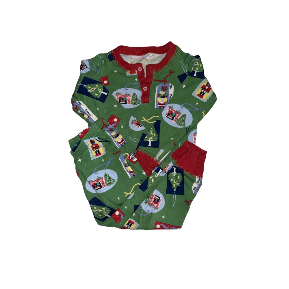 TBBC Festive Green and Red Pajama Set - Picture 4 of 4